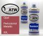 Preview: Opel, Perlcolorrot Metallic, 50L: 400ml Sprühdose + 400ml Klarlack - Set, von ATW Autoteile West.
